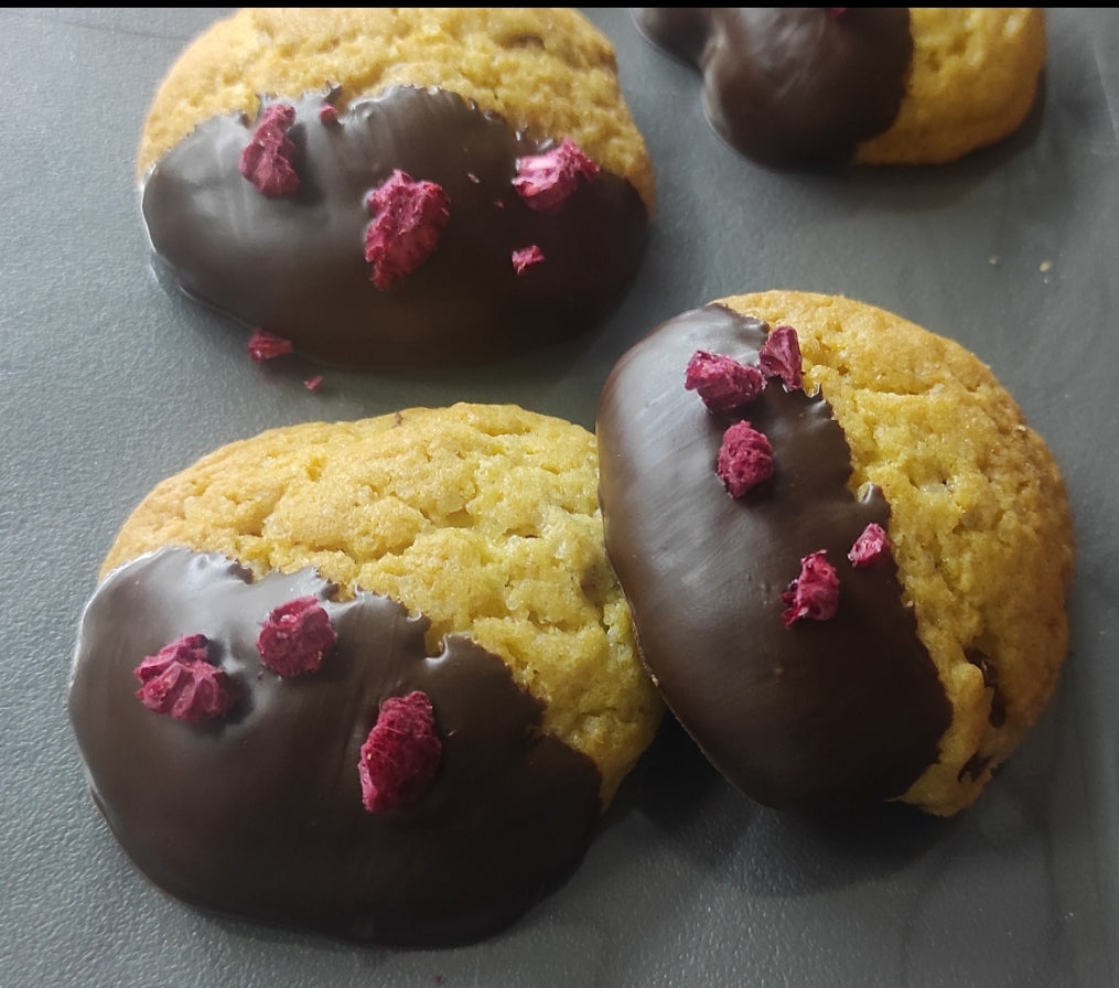 Cookies mirtilli e lamponi