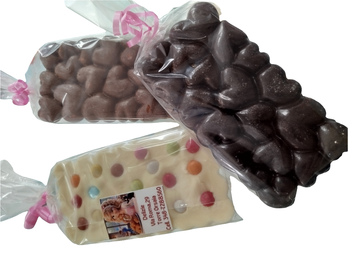 Tavolette di cioccolato Cuoricini