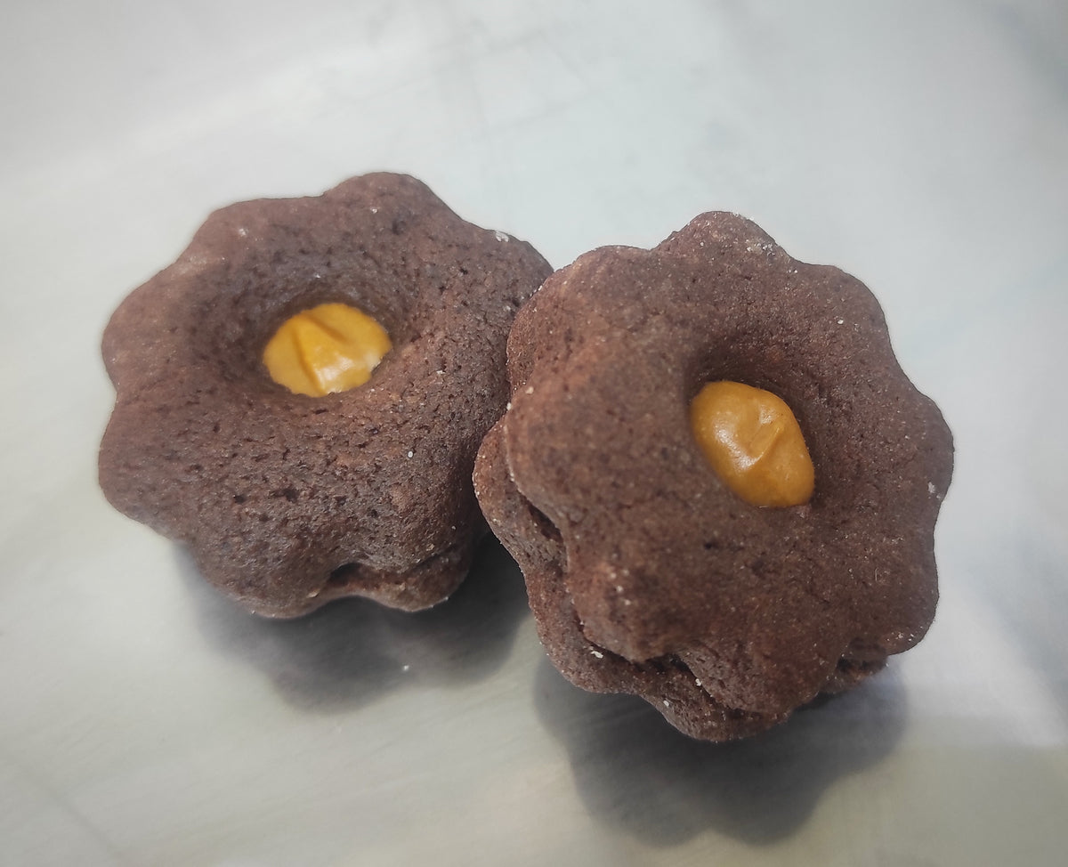 Frollini al cacao e caramello